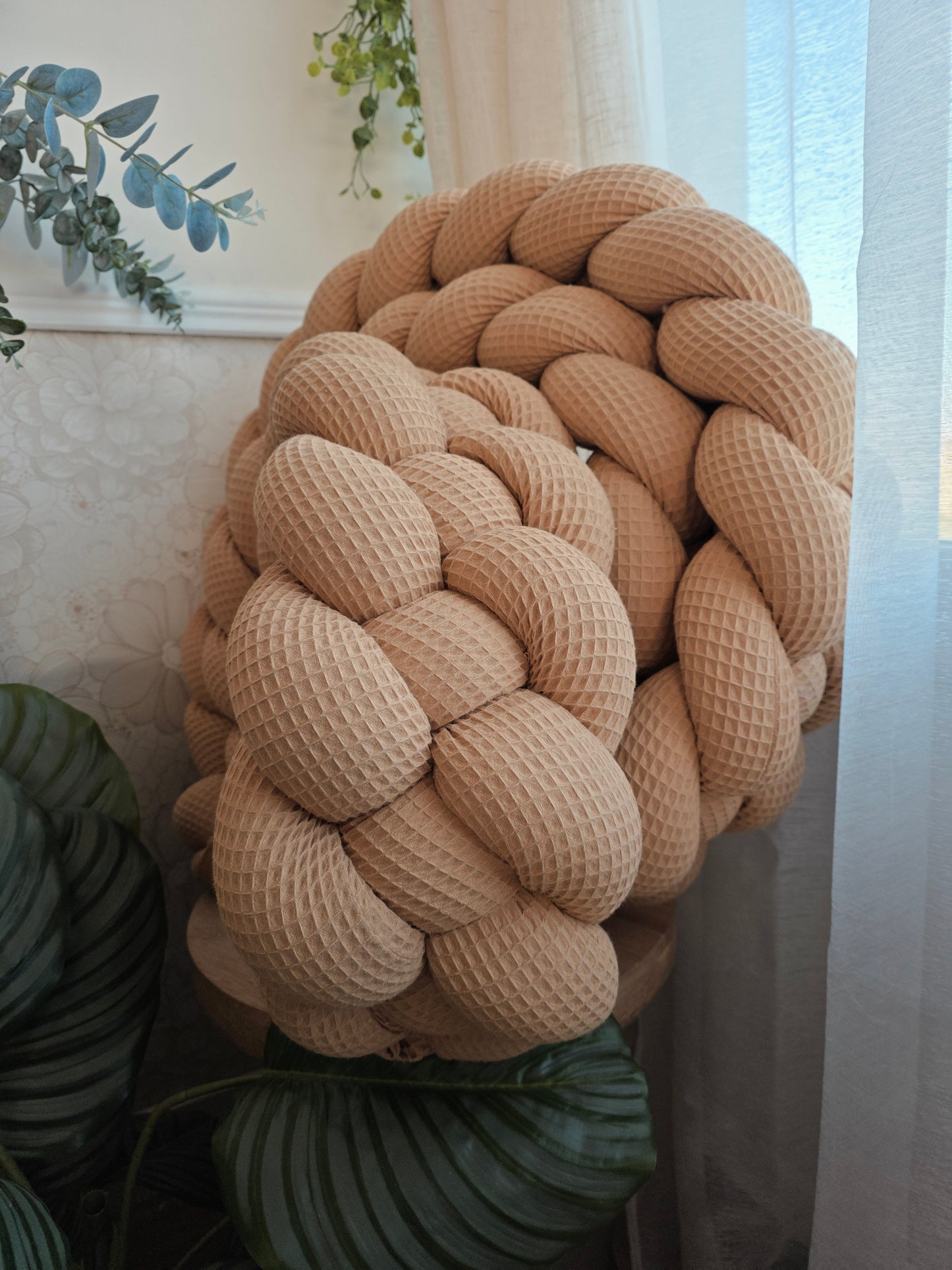 4-Strand Waffle Braided Double Bed Bumper