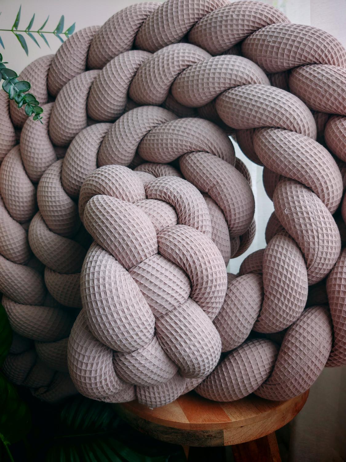 4-Strand Waffle Braided Double Bed Bumper