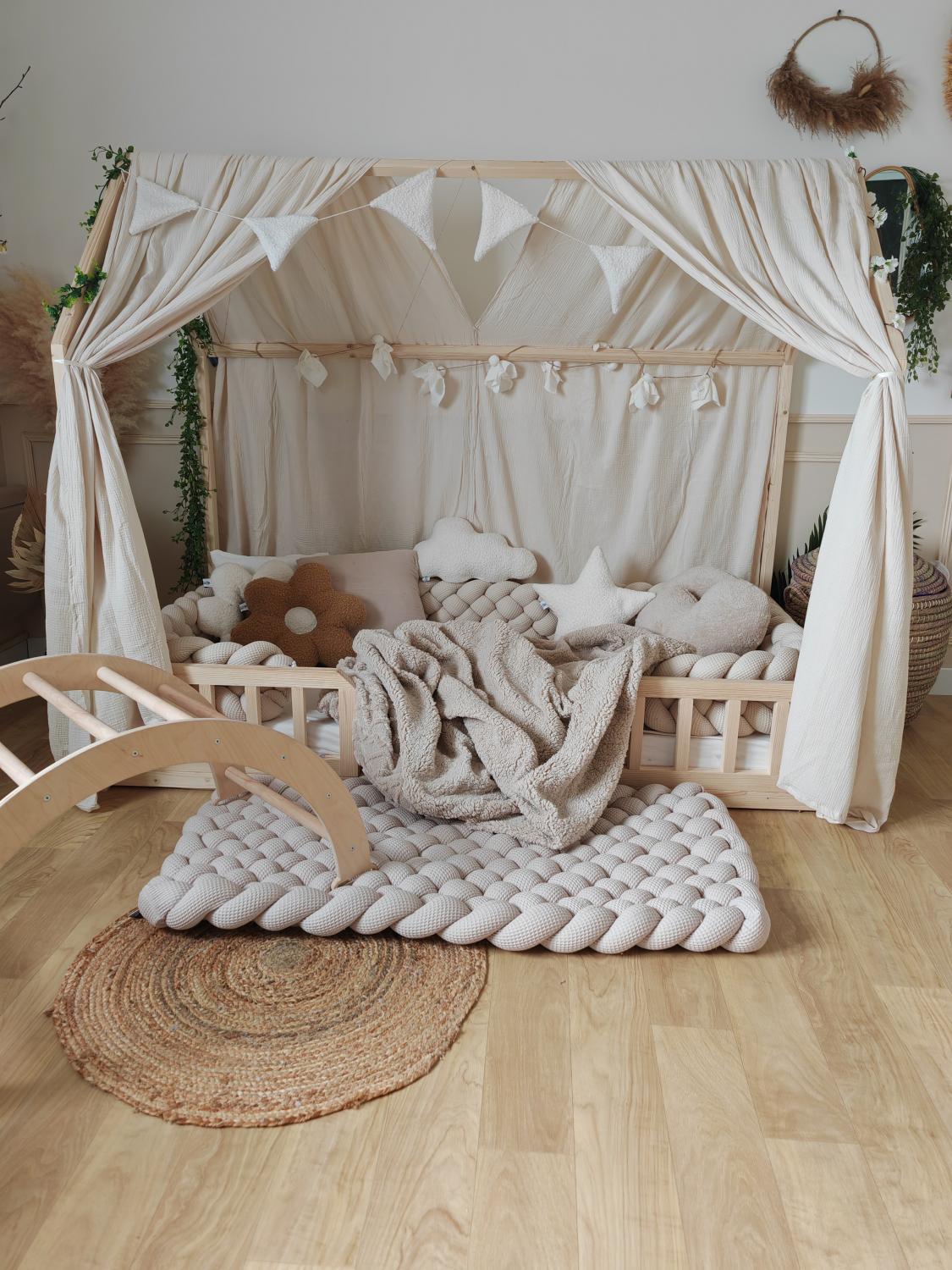 5-Strand Waffle Braided Twin Bed Bumper
