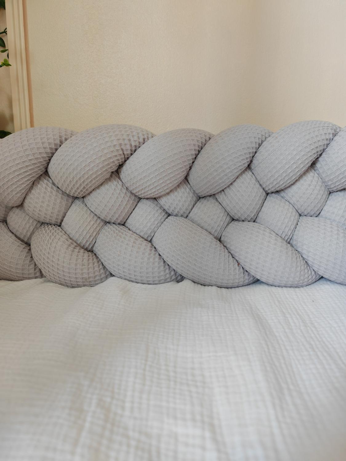 5-Strand Waffle Braided Twin Bed Bumper