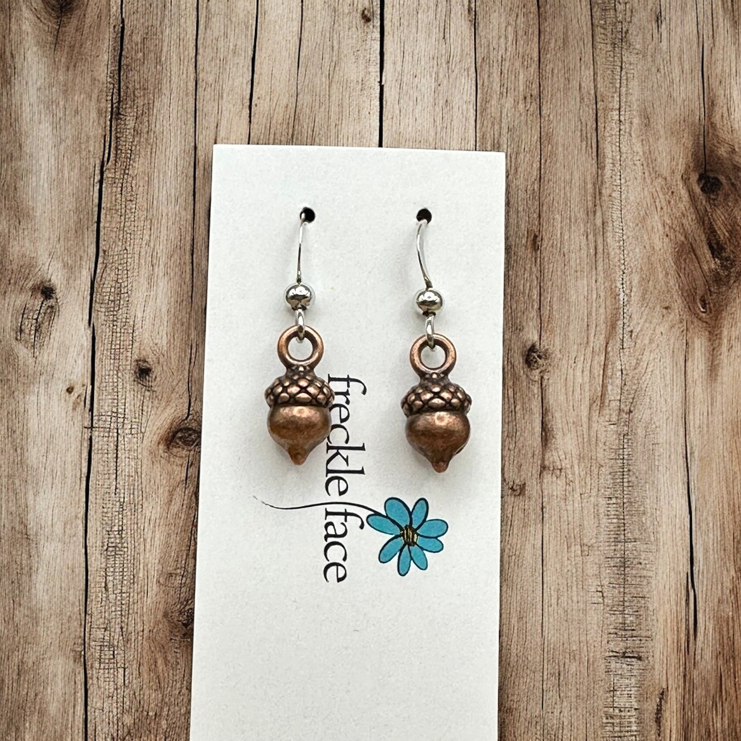 Simple Acorn Earrings β Minimalist Autumn-Inspired Earrings in Mixed Metals