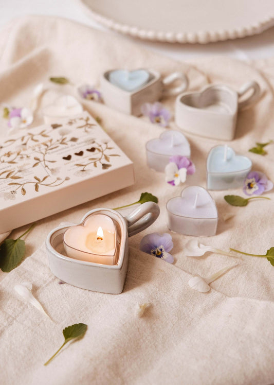 Blush Hearts Candle Tealight