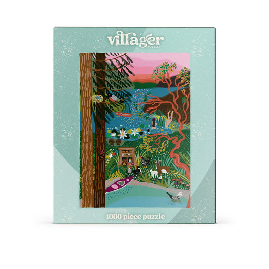 Salt Spring Island Swim | Eco-Friendly 1000-Piece Puzzle for Adults | Designed in Canada by Anja Jane | Best Rated Finds
