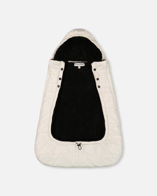 3-In-1 Multifunction Cover For Car Seat, Stroller, And Baby Carrier In Off-White