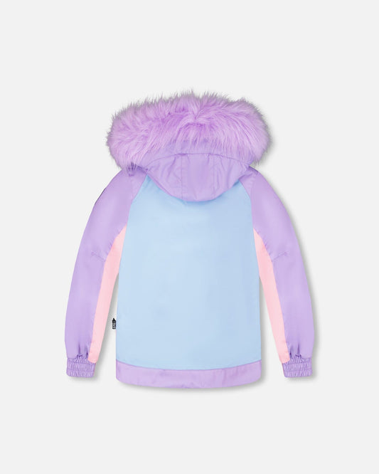 Two-Piece Play Snowsuit Purple Geo