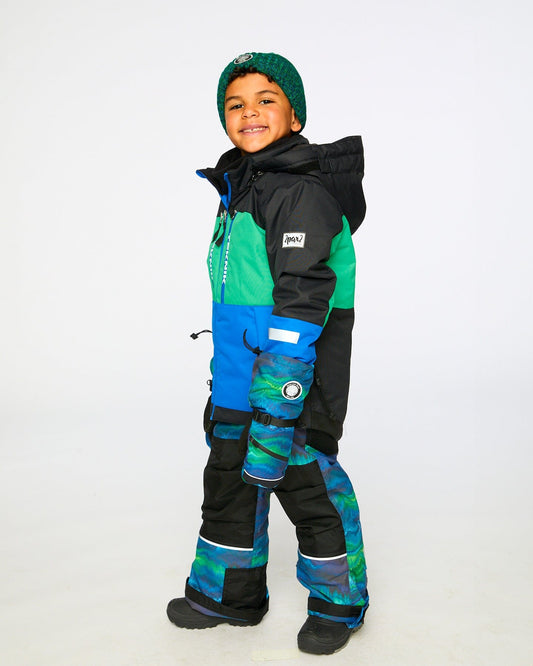 Two-Piece Teknik Snowsuit Aurora Borealis