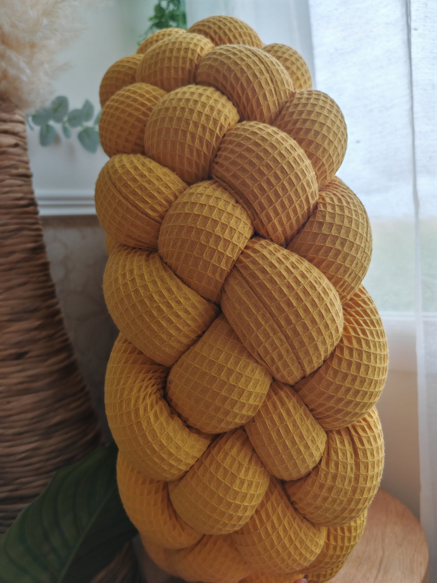5-Strand Waffle Braided Twin Bed Bumper