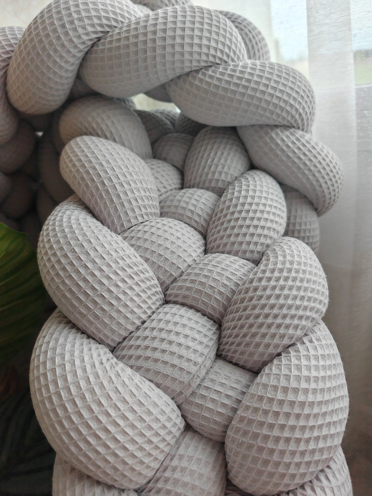 5-Strand Waffle Braided Twin Bed Bumper