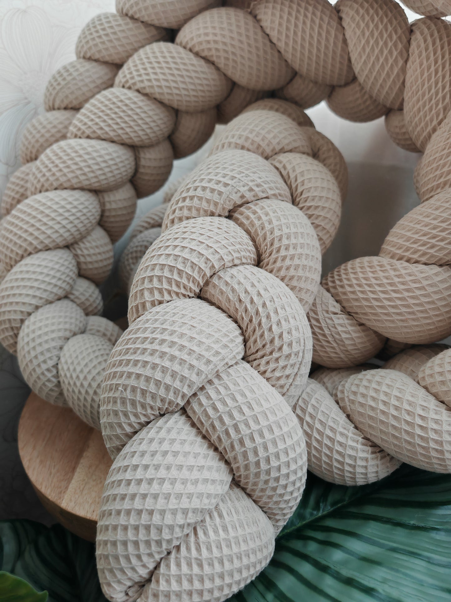 3-Strand Waffle Braided Double Bed Bumper