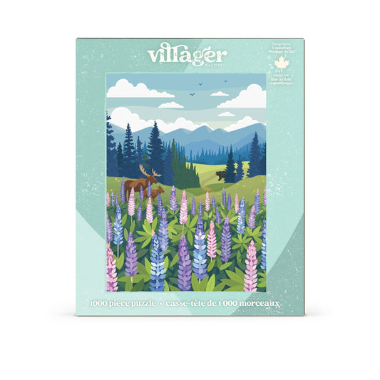 Lupines Meadow | Eco-Friendly 1000-Piece Puzzle for Adults | Designed in Canada by Diana Pinnell | Best Rated Finds