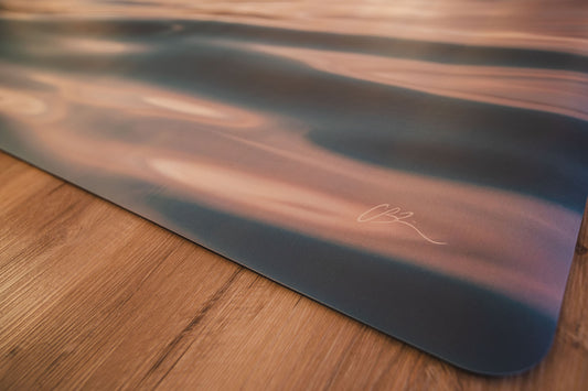 Ocean Whisper – Non-Toxic Yoga & Pilates Mat – Art Design, Canada