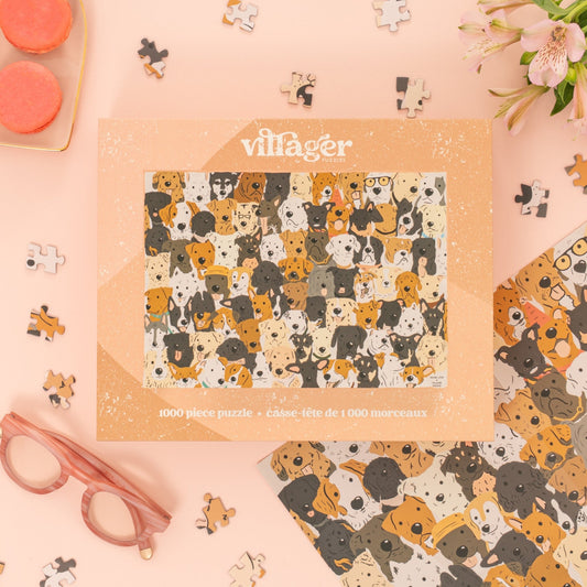 Rescue Dogs | Eco-Friendly 1000-Piece Puzzle for Adults | Designed in Canada by Rachel Lyon | Best Rated Finds