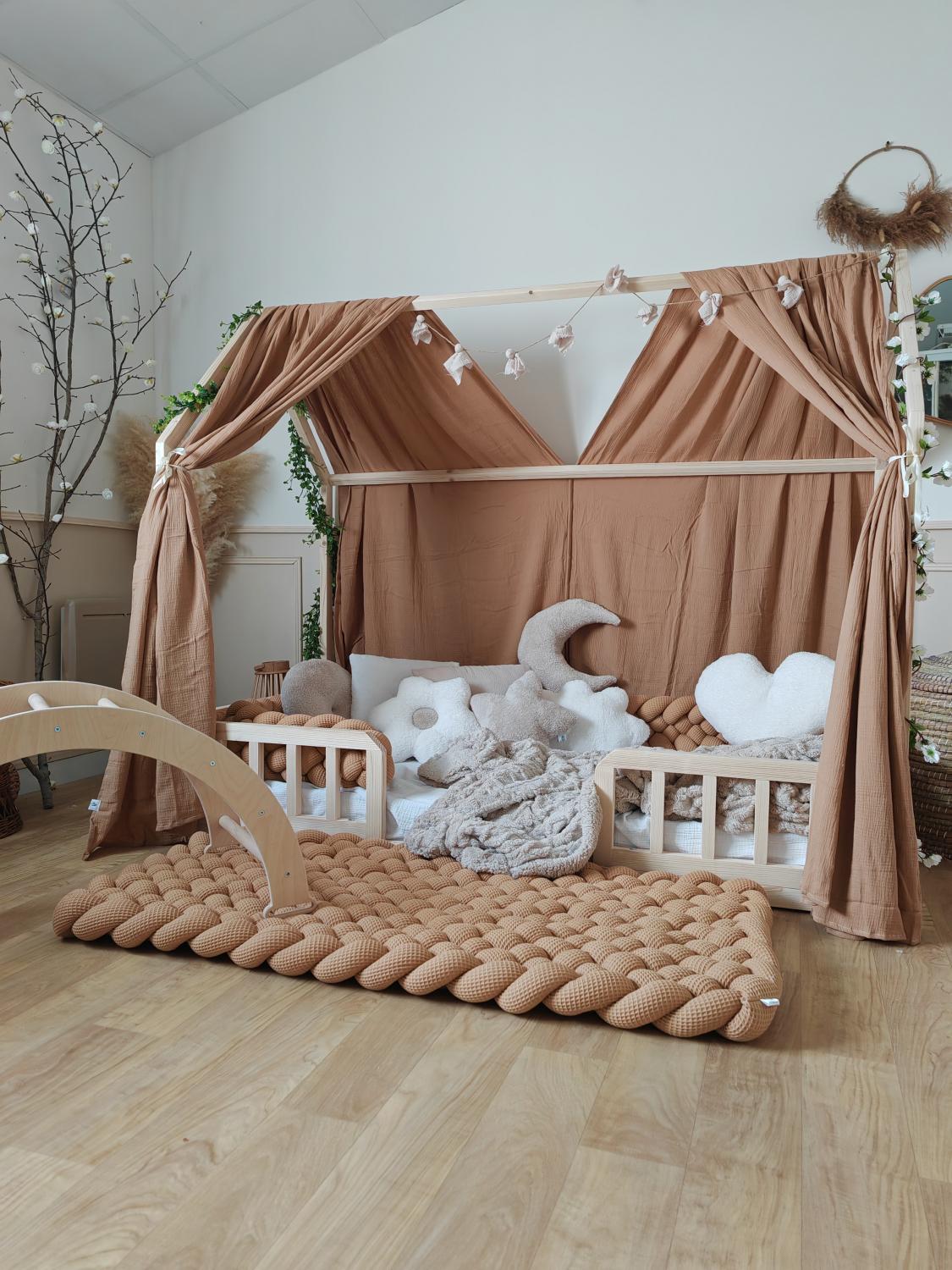 5-Strand Waffle Braided Twin Bed Bumper