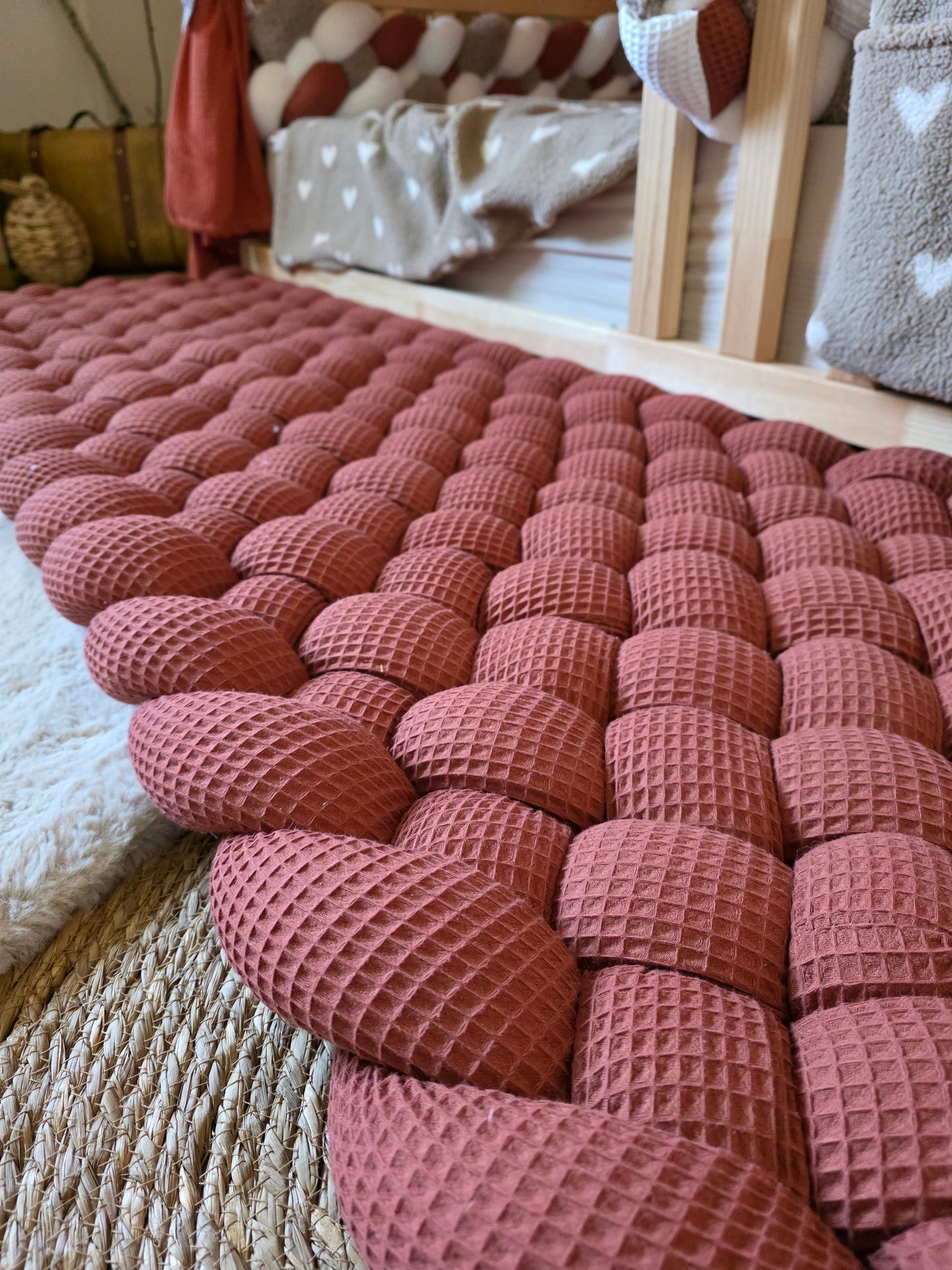 Hand-Braided Waffle Cotton Rugs