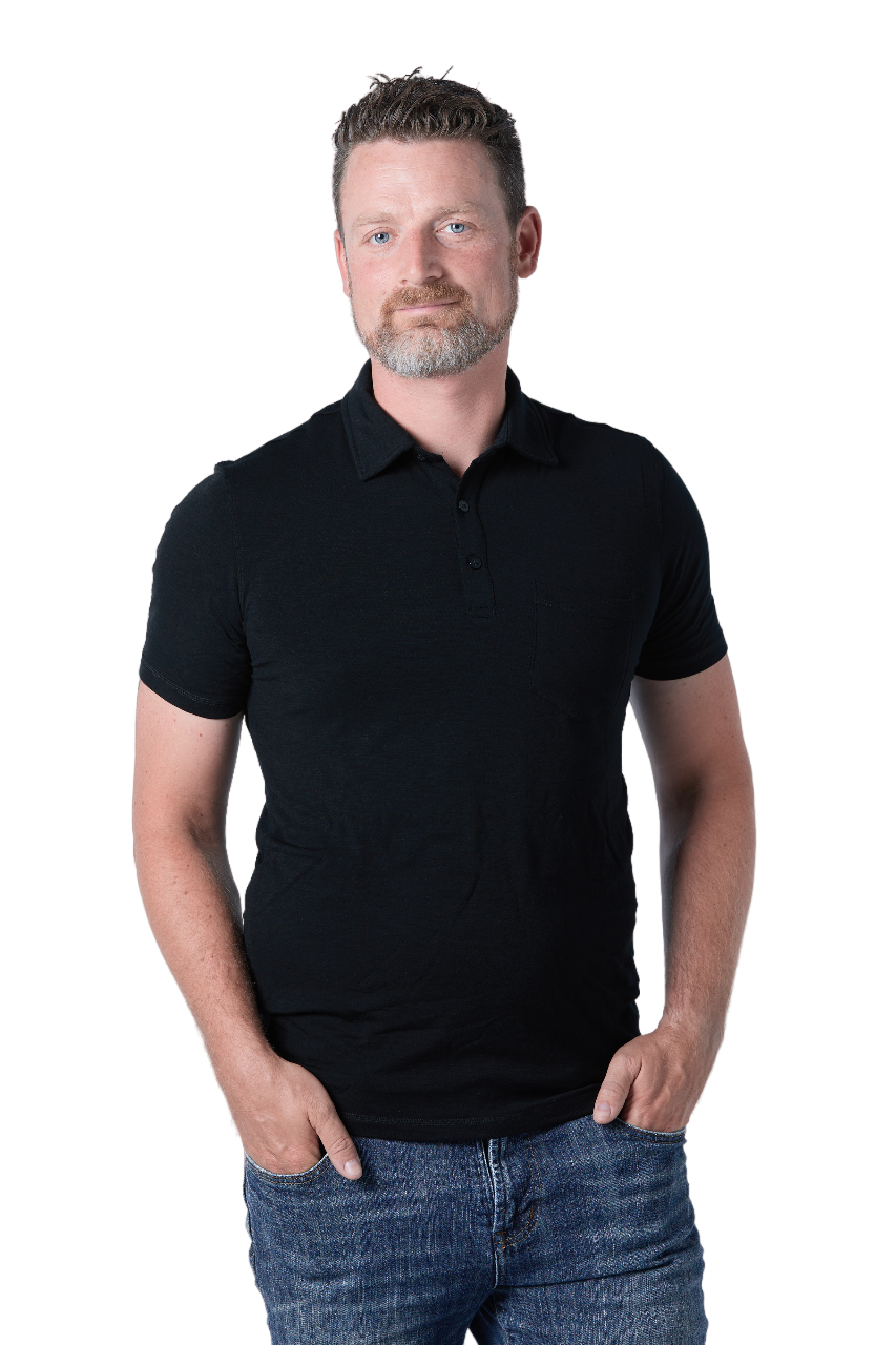 Men’s 175 GSM Merino Wool Golf Shirt with Pocket – Lightweight Polo