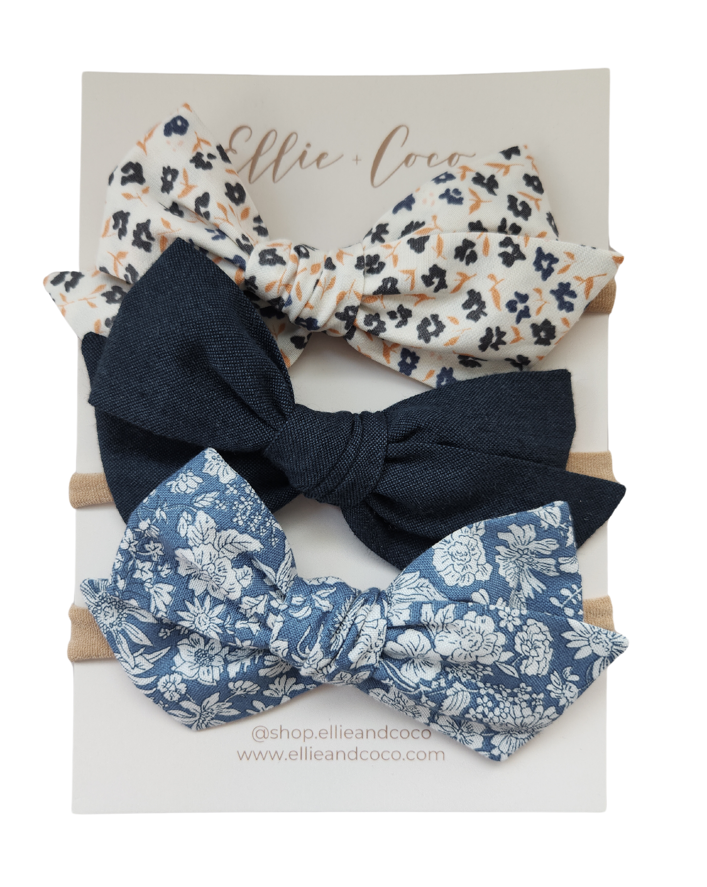 Blue Baby Headband Set