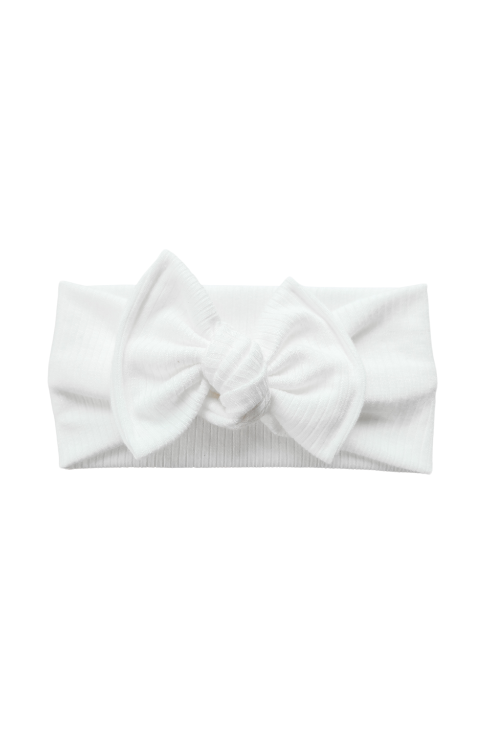 Modal Ribbed Headwrap | White