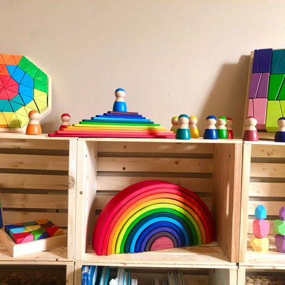 Large Rainbow Stacker Bundle - Rainbow Stacking toy