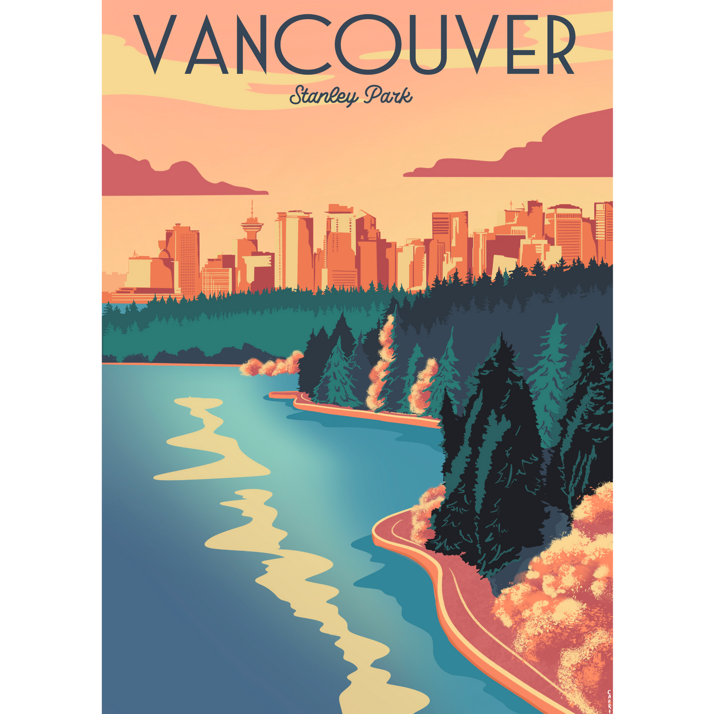 Vancouver Sunset | Eco-Friendly 1000-Piece Puzzle for Adults | Designed in Canada by Capri Sadler | Best Rated Finds