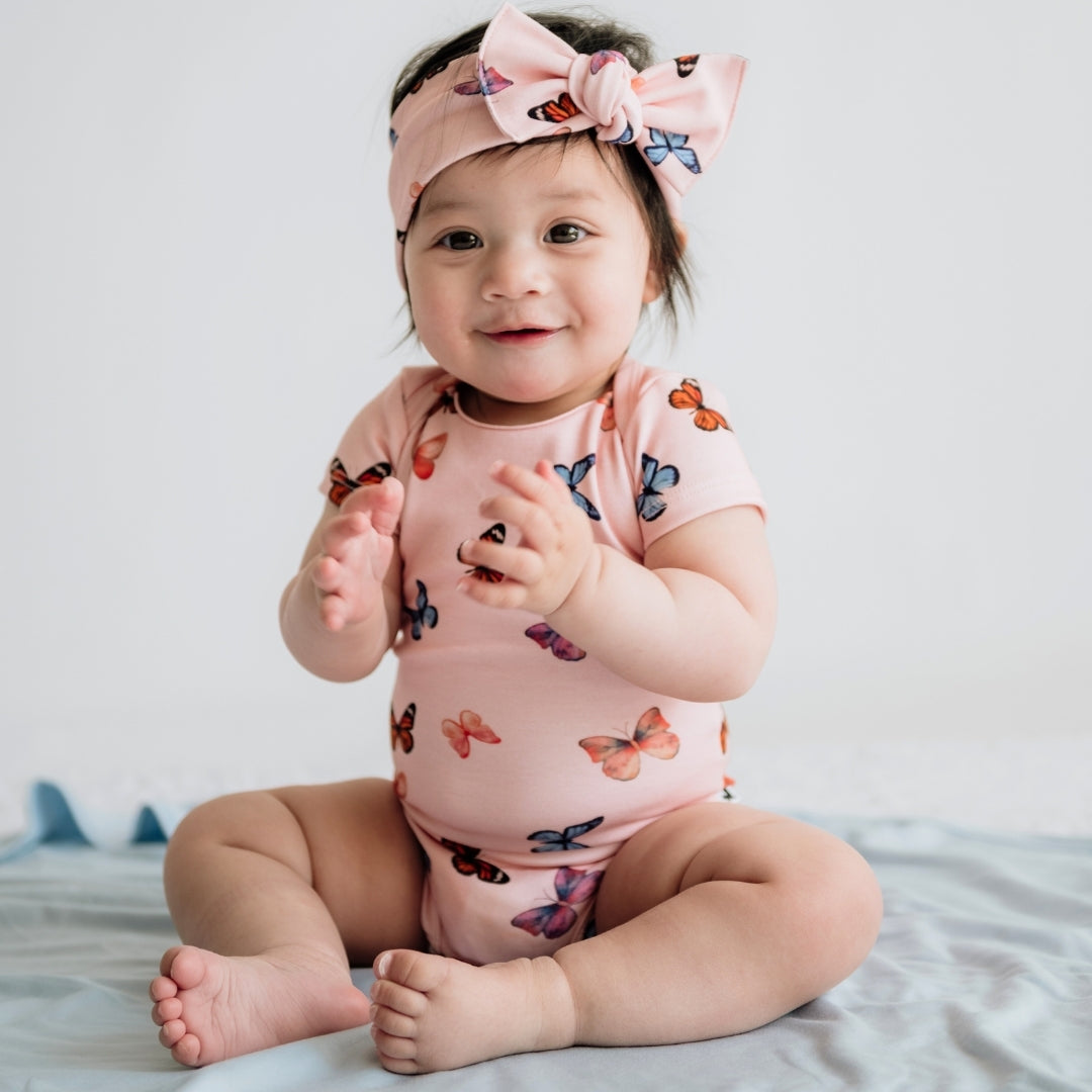 Bamboo Baby Capsule Gift Box - Butterflies & Blush