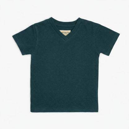 Organic Cotton V-Neck Tee – Cloud Collection