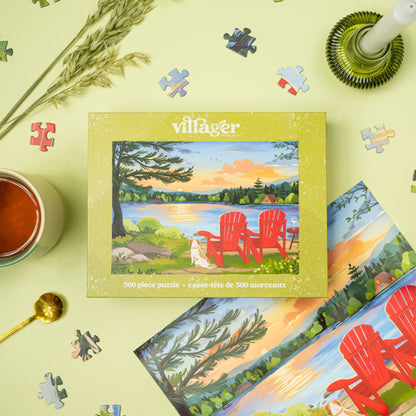 Cottage Country | Eco-Friendly 500-Piece Puzzle for Adults | Designed in Canada by Nicolle Lalonde | Best Rated Finds