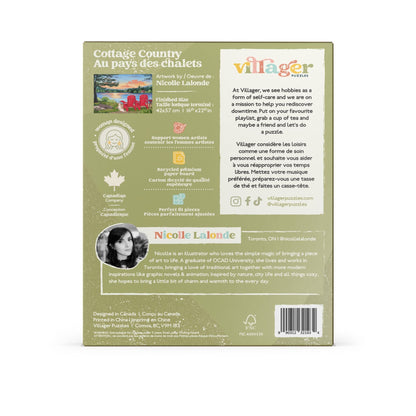 Cottage Country | Eco-Friendly 500-Piece Puzzle for Adults | Designed in Canada by Nicolle Lalonde | Best Rated Finds