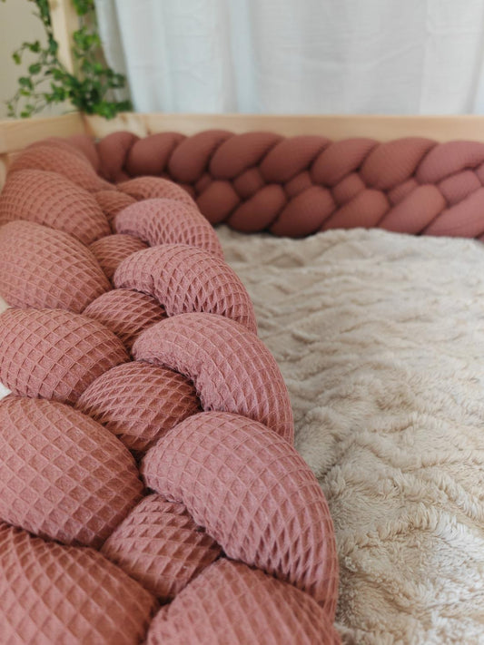 4-Strand Waffle Braided Double Bed Bumper