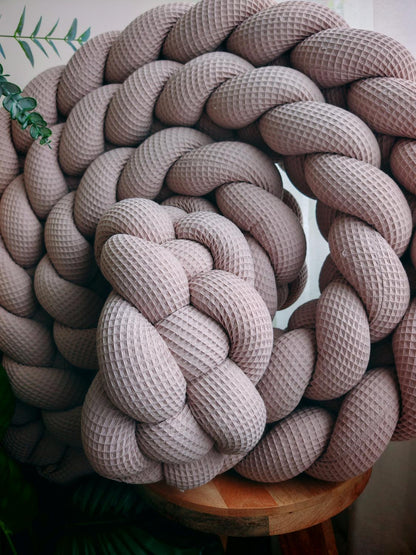 4-Strand Waffle Braided Double Bed Bumper