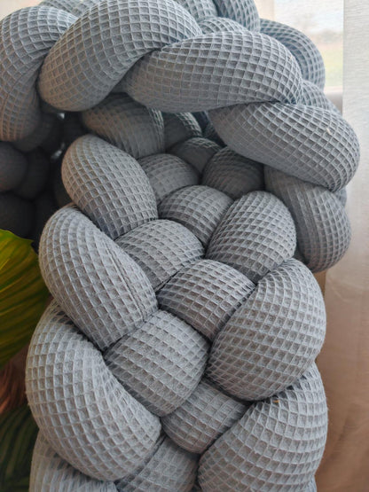 5-Strand Waffle Braided Twin Bed Bumper