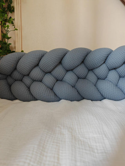 5-Strand Waffle Braided Twin Bed Bumper