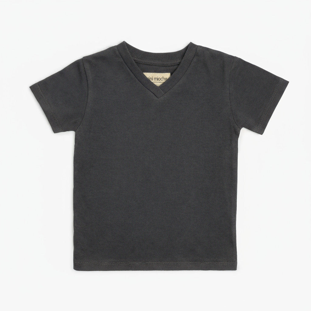 Organic Cotton V-Neck Tee – Cloud Collection