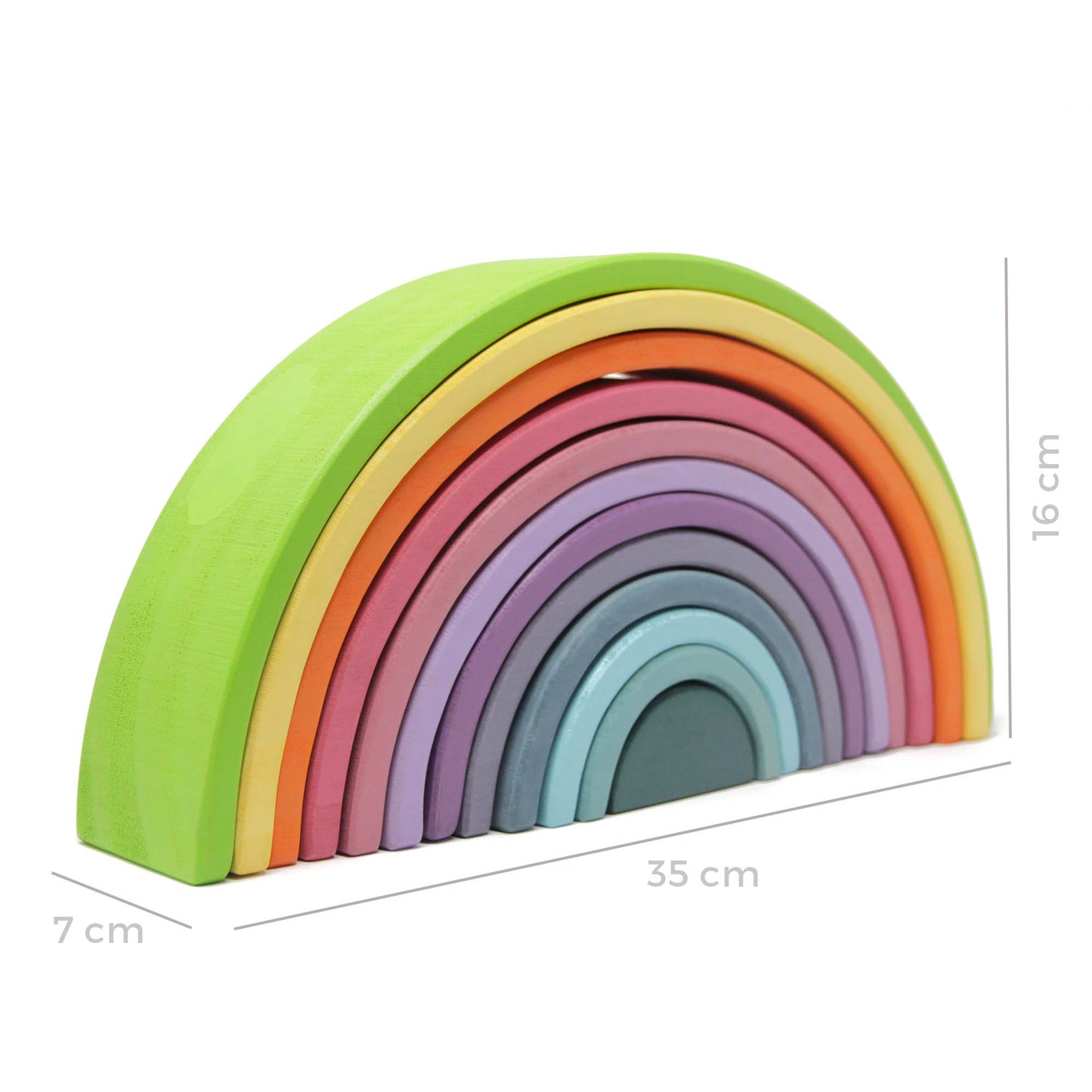 Large Pastel Rainbow Stacker