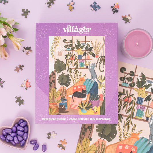 Balcony Cats | Eco-Friendly 1000-Piece Puzzle for Adults | Designed in Canada by Laura Konyndyk | Best Rated Finds