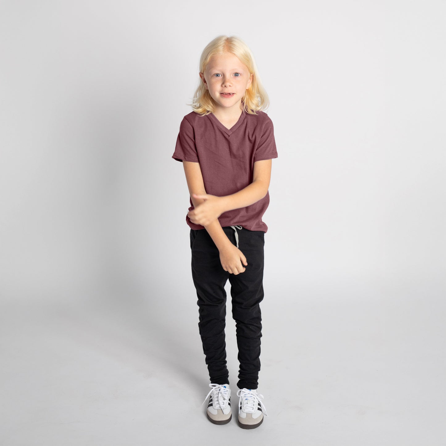 Organic Cotton V-Neck Tee – Cloud Collection