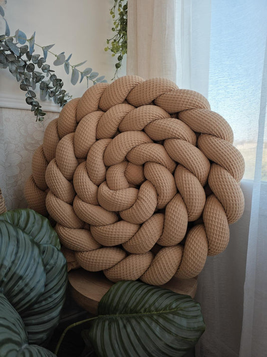 3-Strand Waffle Braided Twin Bed Bumper