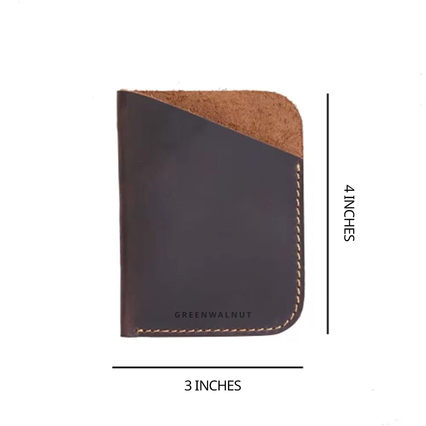 Minimalist Pure Leather Card Holder | Slim Handmade Leather Wallet