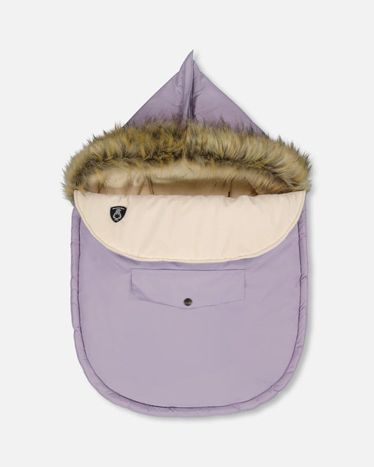 Bunting Bag Designed For Car Seat And Stroller Purple Gray