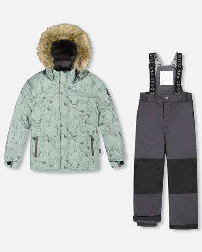 Two-Piece Discover Snowsuit Dark Gray