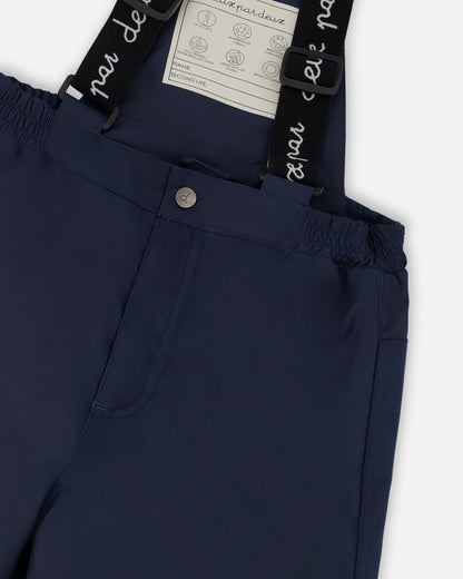 Two-Piece Discover Snowsuit With Printed Jacket Navy Blue