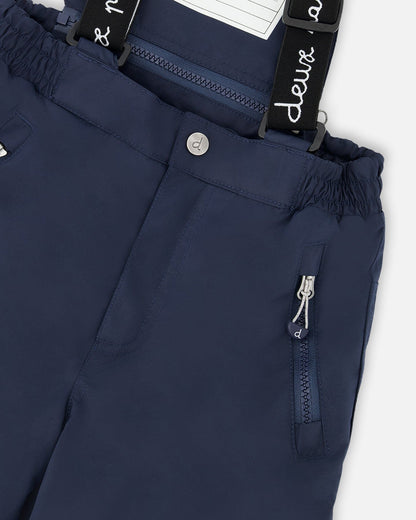 Two-Piece Play Snowsuit With Printed Jacket Navy Blue