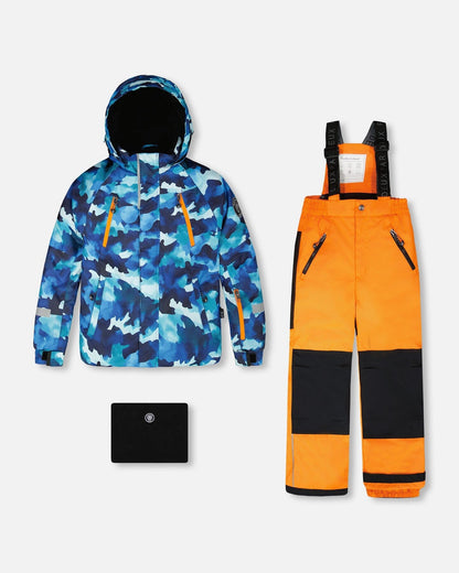 Two-Piece Play Snowsuit Bright Orange