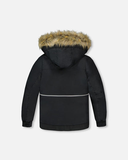 Two-Piece Play Snowsuit With Contrast Jacket Brown Sugar