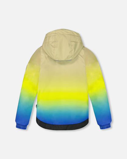 Two-Piece Play Snowsuit With Gradient Jacket Black