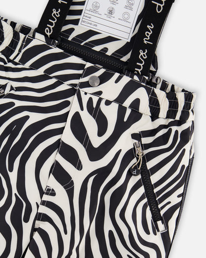 Two-Piece Play Snowsuit With Printed Pants Lavender