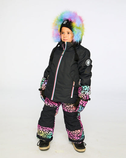 Two-Piece Play Snowsuit Rainbow Leopard