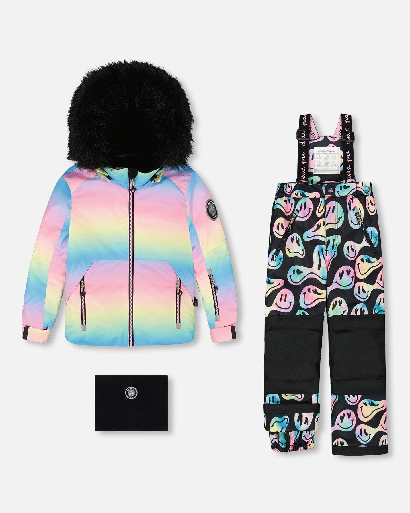 Two-Piece Play Snowsuit Smiley Face Girl
