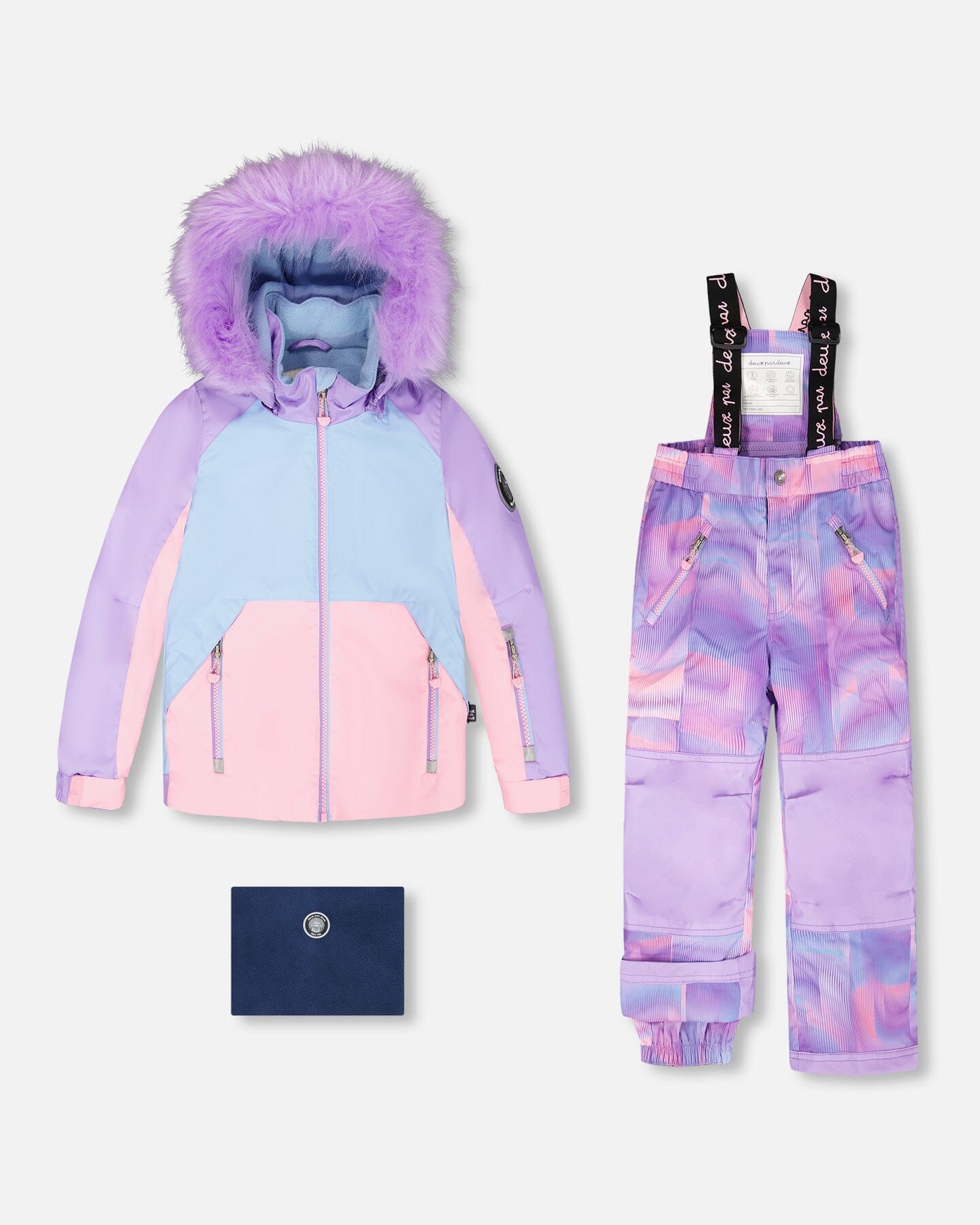 Two-Piece Play Snowsuit Purple Geo