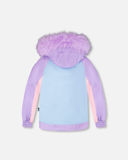 Two-Piece Play Snowsuit Purple Geo