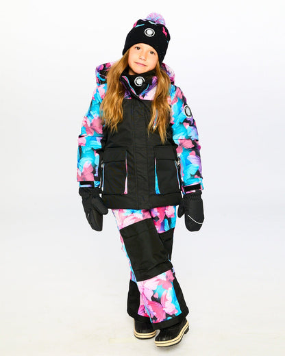 Two-Piece Play Snowsuit Black Butterfly Print